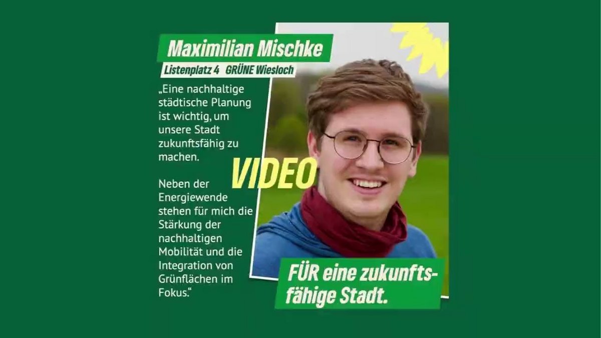 Maximilian Mischke – unser Gemeinderatskandidat in der Videovorstellung.