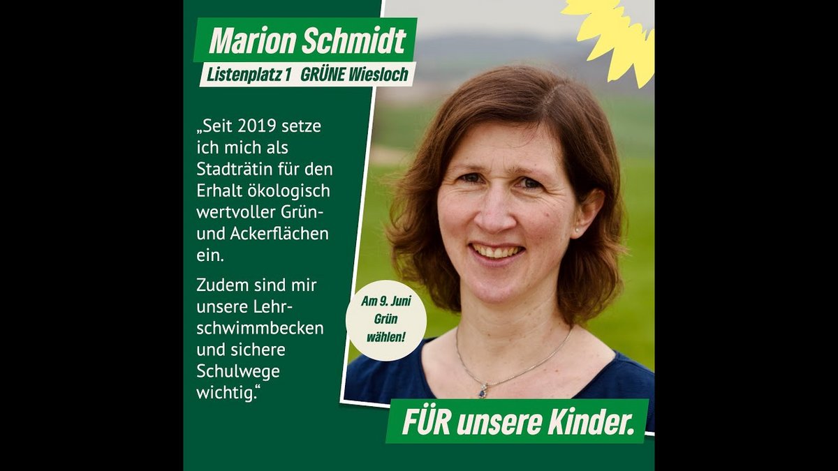 Marion Schmidt. Unsere grüne Spitzenkandidatin für die Kommunalwahl.