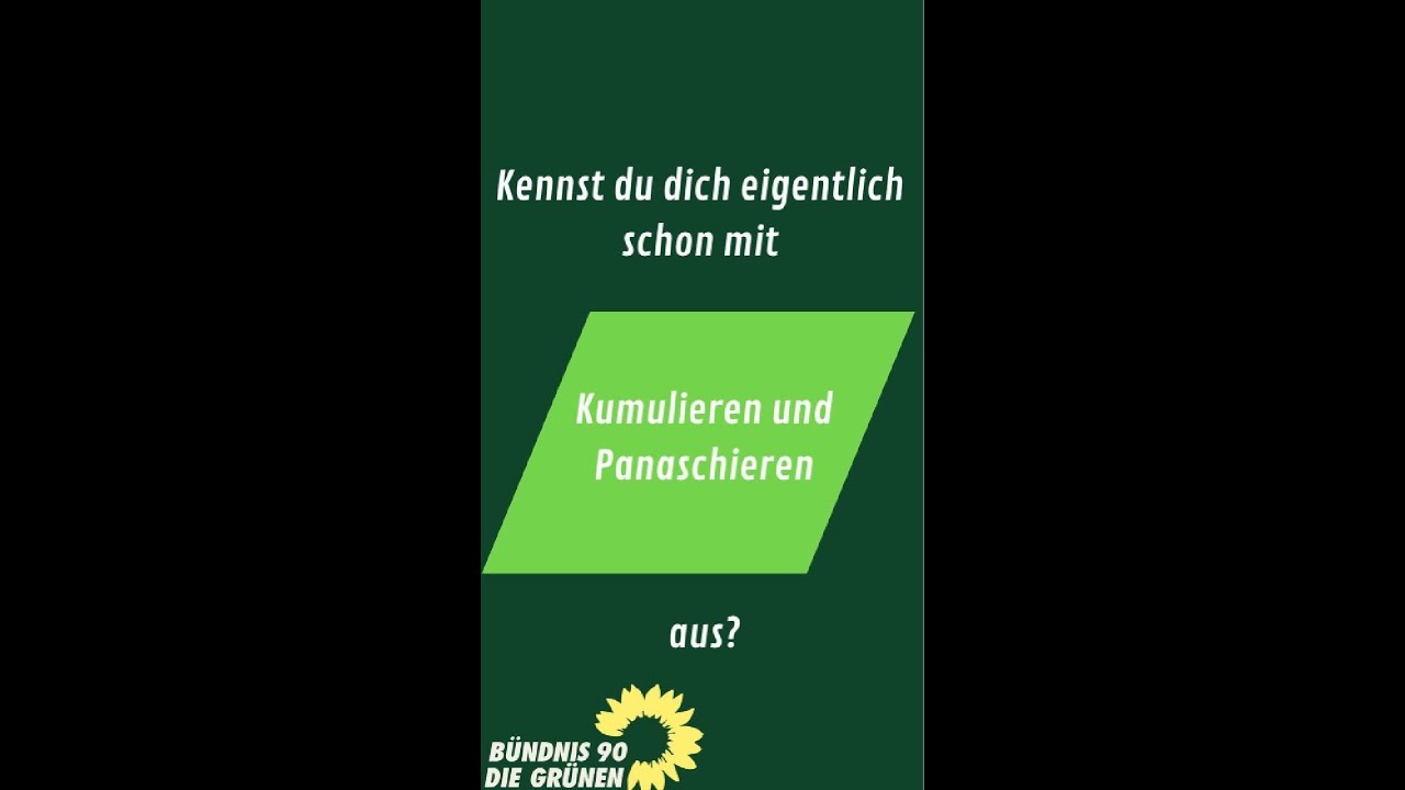 Kumulieren und Panaschieren in 1 Minute erklärt!